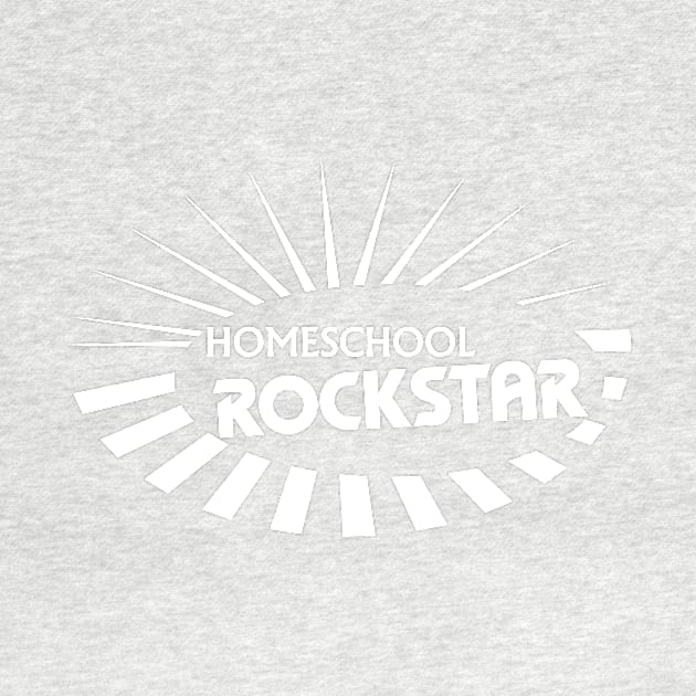 Homeschool Rockstar (White) by MrPandaDesigns